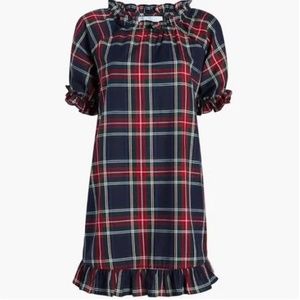Hill House Katherine Nap Dress in Navy Tartan - EUC
